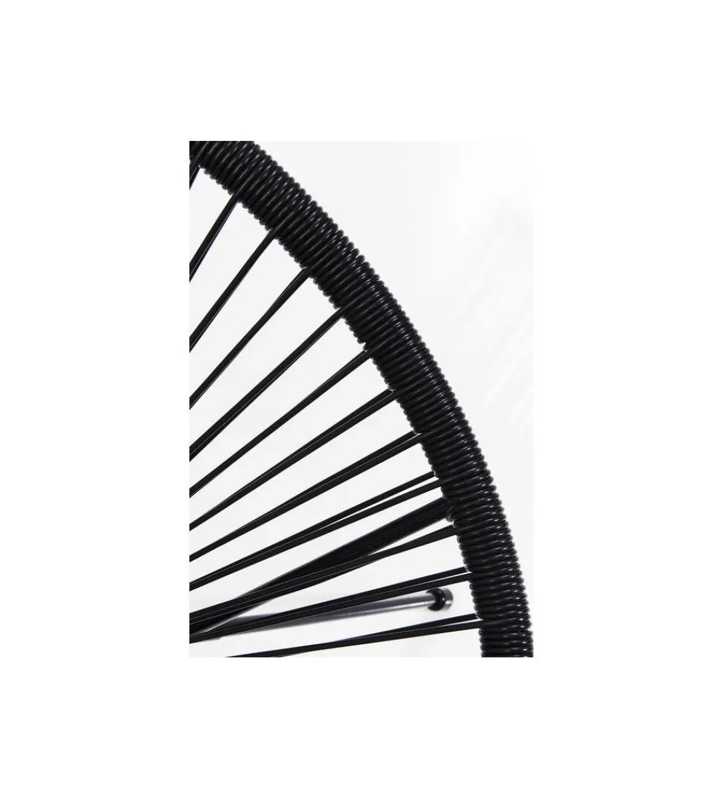KARE Fotel ACAPULCO MONO 85 cm czarny