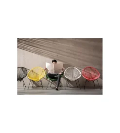 KARE Fotel ACAPULCO MONO 85 cm czarny