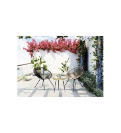 KARE Fotel ACAPULCO MONO 85 cm czarny