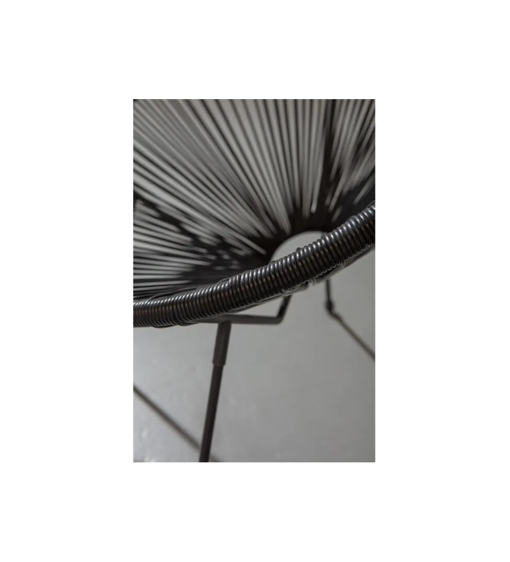 KARE Fotel ACAPULCO MONO 85 cm czarny