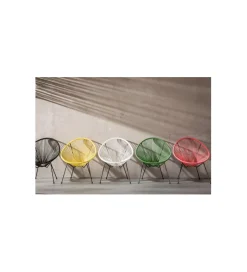KARE Fotel ACAPULCO MONO 85 cm czarny