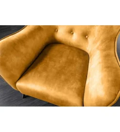 Invicta Interior Fotel ARIANA Ciemna Musztarda
