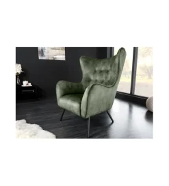 Invicta Interior - przedsprzedaż Fotel ARIANA zielony