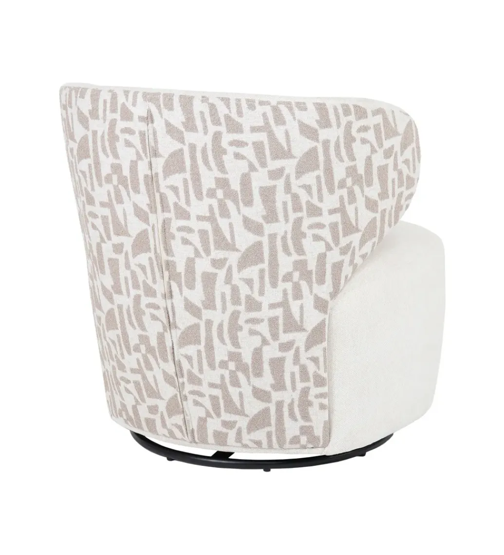 Zona-Design Fotel BITEJIDO 74 cm kremowo beżowy