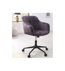 Invicta Interior Fotel biurowy Edmonton ciemnoszary