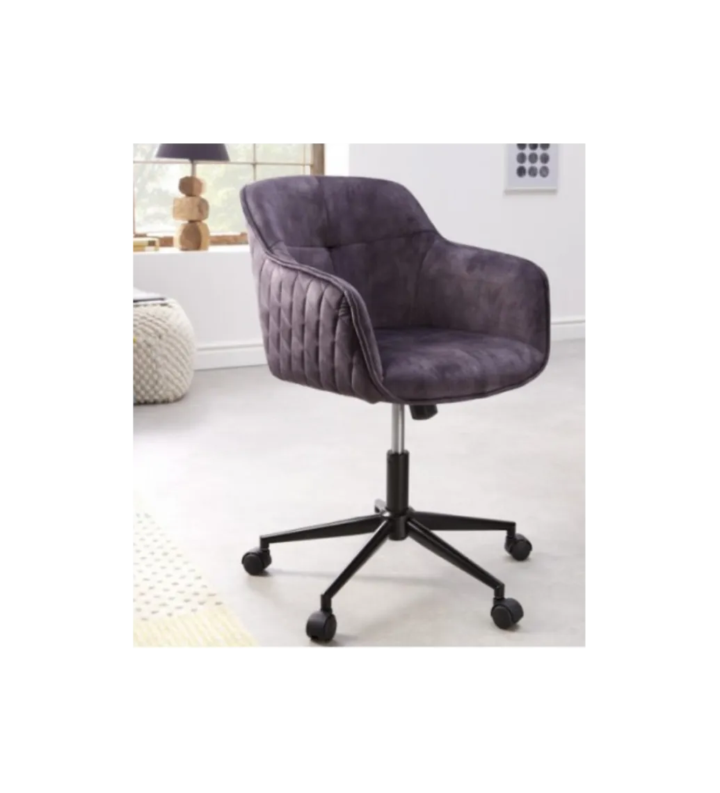 Invicta Interior Fotel biurowy Edmonton ciemnoszary