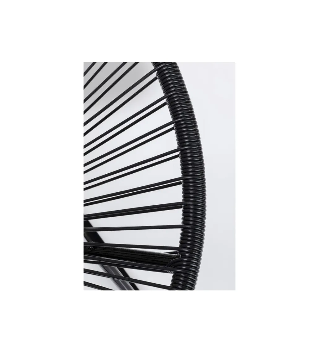 KARE Fotel bujany ACAPULCO mono czarny