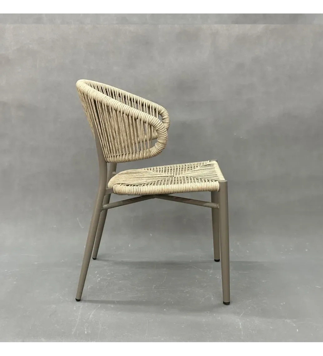Zona-Design Fotel CAROI naturalno-szary