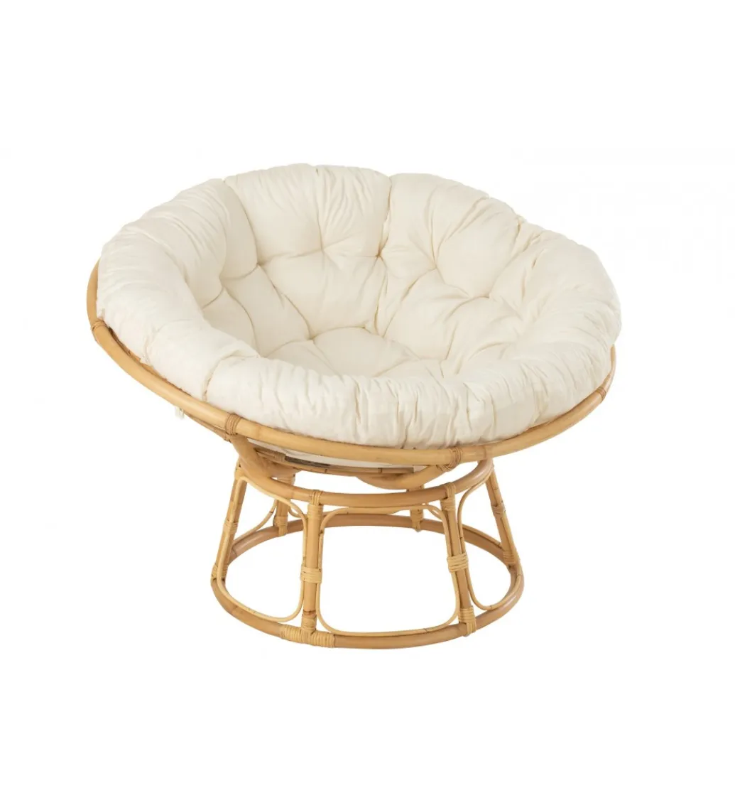 J-Line Fotel CELINE 115 cm rattanowy