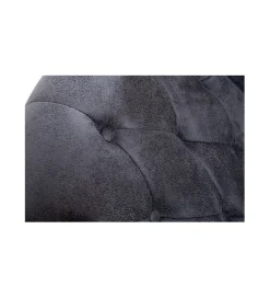 Invicta Interior Fotel Chesterfield antyczny szary
