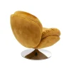 KARE Fotel COSY 86 cm bursztynowy