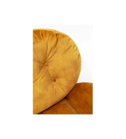 KARE Fotel COSY 86 cm bursztynowy