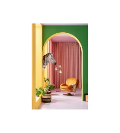 KARE Fotel COSY 86 cm bursztynowy
