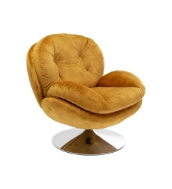 KARE Fotel COSY 86 cm bursztynowy