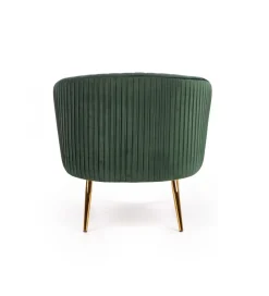 Halmar Fotel CROWN ciemnozielony