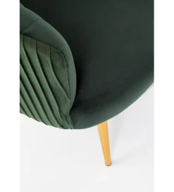 Halmar Fotel CROWN ciemnozielony
