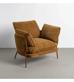 Zona-Design Fotel DEREKU 95 cm jasnobrązowy