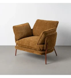 Zona-Design Fotel DEREKU 95 cm jasnobrązowy