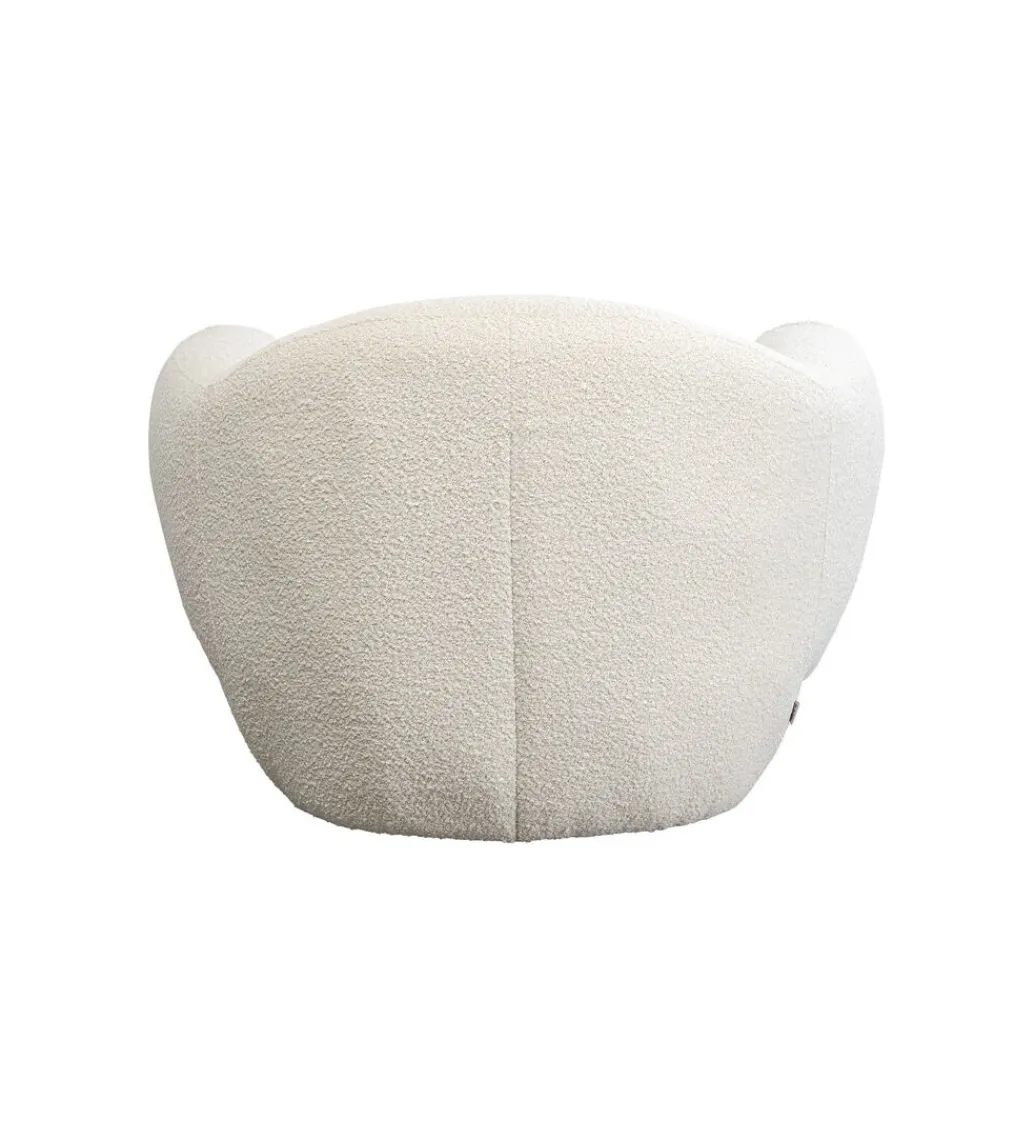 KARE Fotel Dreamy Bouclé 110 cm kremowy