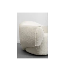 KARE Fotel Dreamy Bouclé 110 cm kremowy
