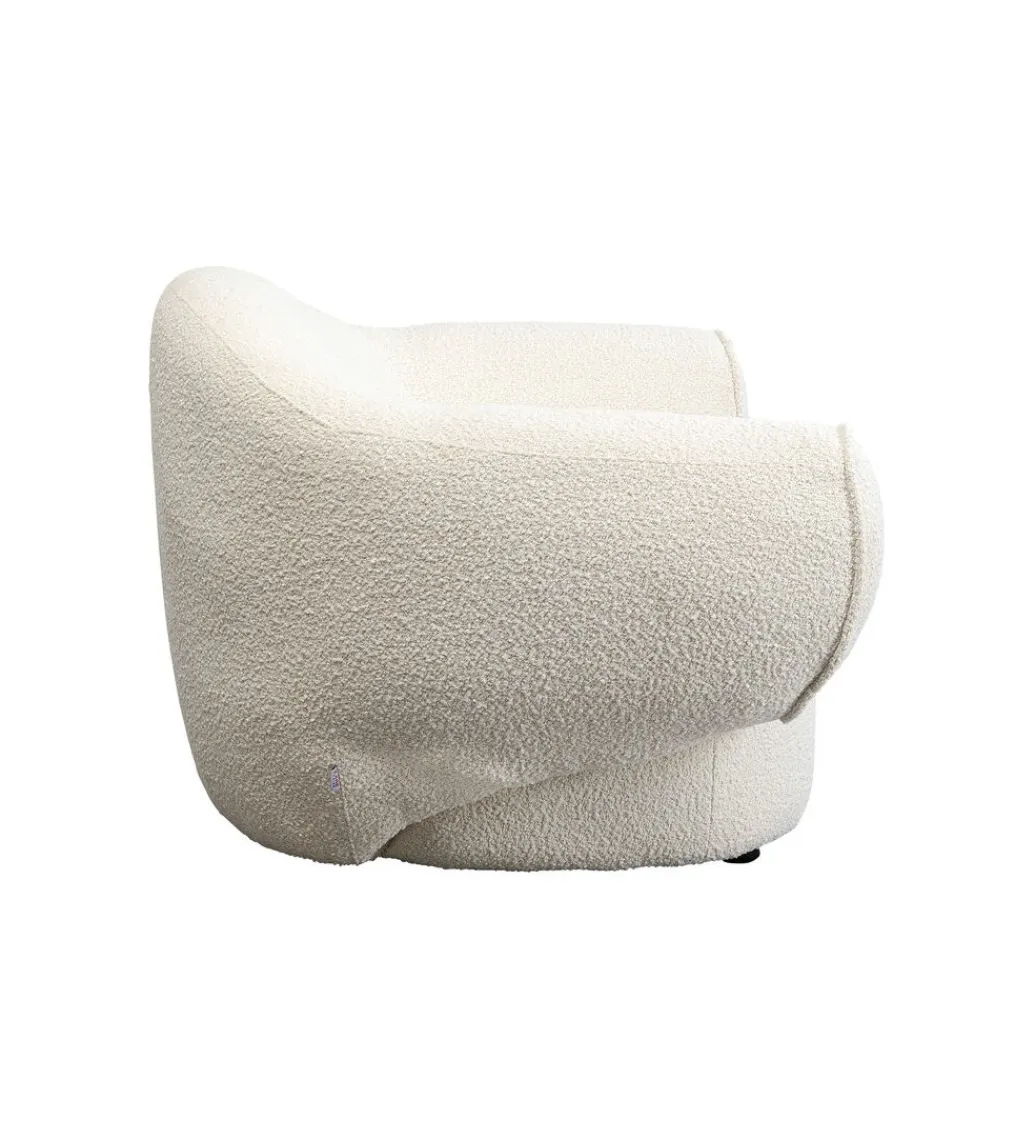 KARE Fotel Dreamy Bouclé 110 cm kremowy