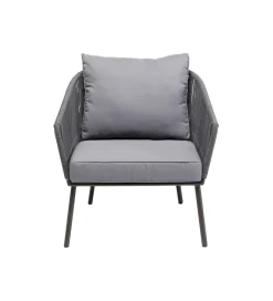 KARE Fotel ELBA 84 cm szary