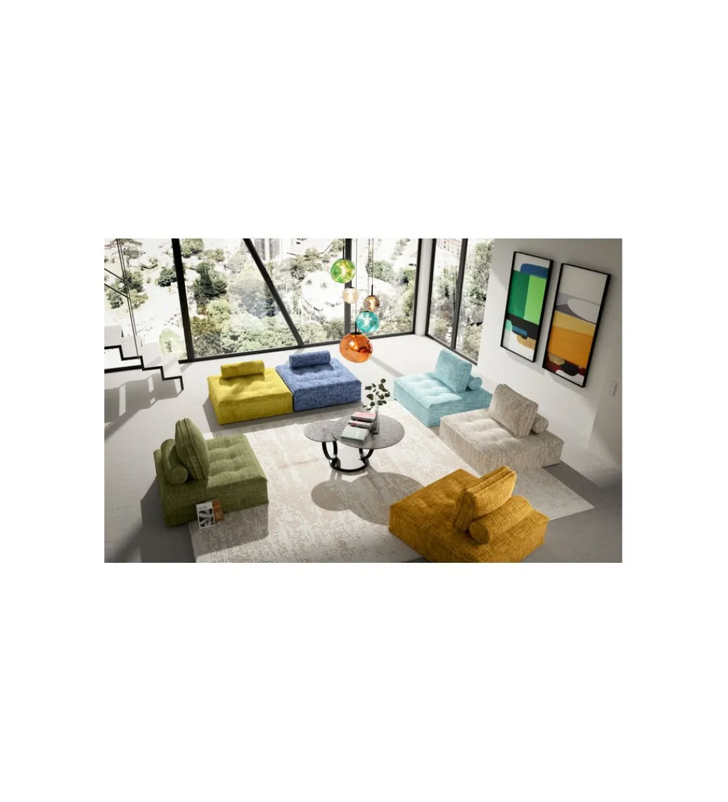 KARE Fotel ELEMENT PORTOFINO 106 cm ciemnozielony