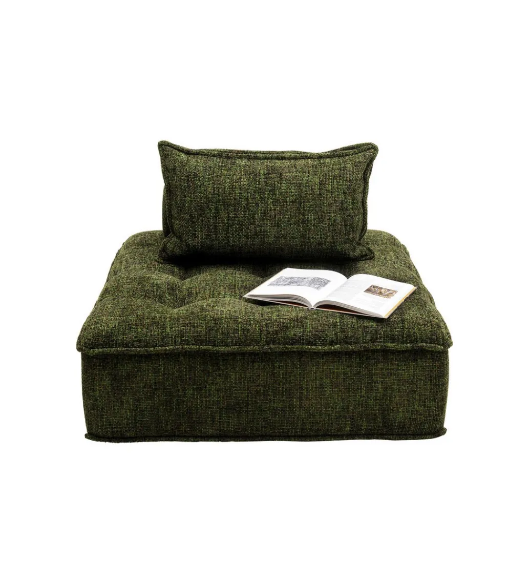 KARE Fotel ELEMENT PORTOFINO 106 cm ciemnozielony
