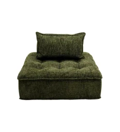 KARE Fotel ELEMENT PORTOFINO 106 cm ciemnozielony