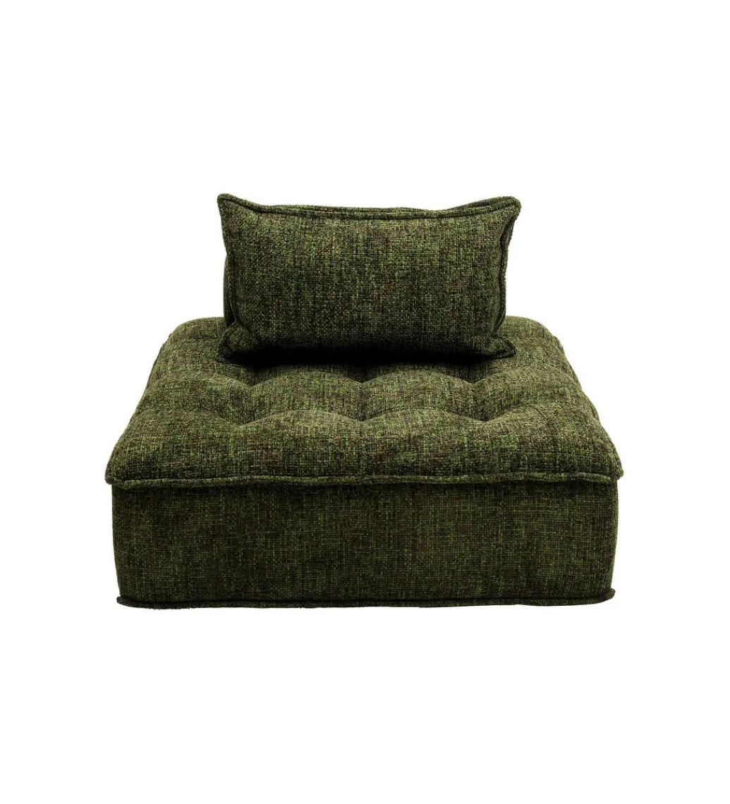KARE Fotel ELEMENT PORTOFINO 106 cm ciemnozielony