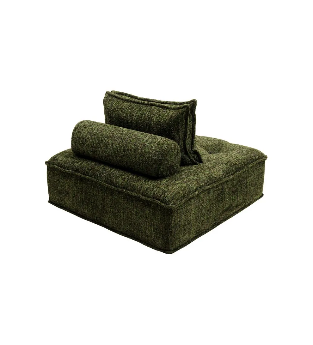 KARE Fotel ELEMENT PORTOFINO 106 cm ciemnozielony