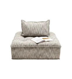 KARE Fotel ELEMENT PORTOFINO 106 cm szary