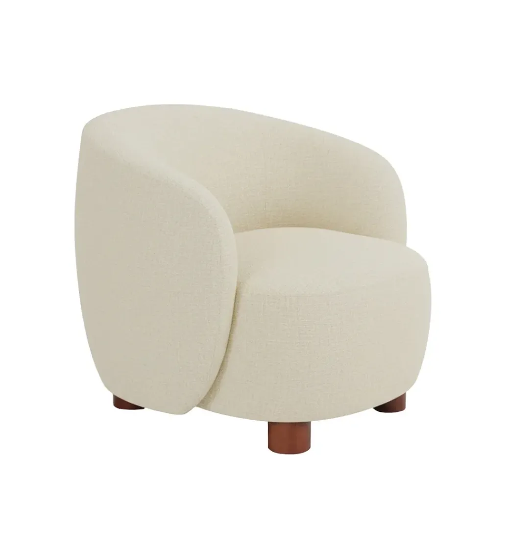 Zona-Design Fotel ESTAMPADO 62 cm kremowy