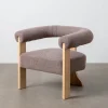 Zona-Design Fotel GROGO 72 cm szaroróżowy