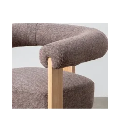 Zona-Design Fotel GROGO 72 cm szaroróżowy