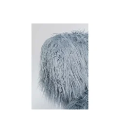 KARE Fotel Hairy niebieski
