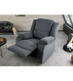 Invicta Interior Fotel kinowy HOLLYWOOD ciemny szary