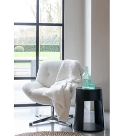 J-Line Fotel LOUNGERI 79 cm kremowe