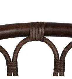 Zona-Design Fotel LULU ratan ciemny brąz
