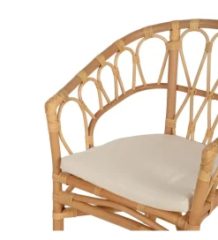 Zona-Design Fotel LULU ratan naturalny jasny