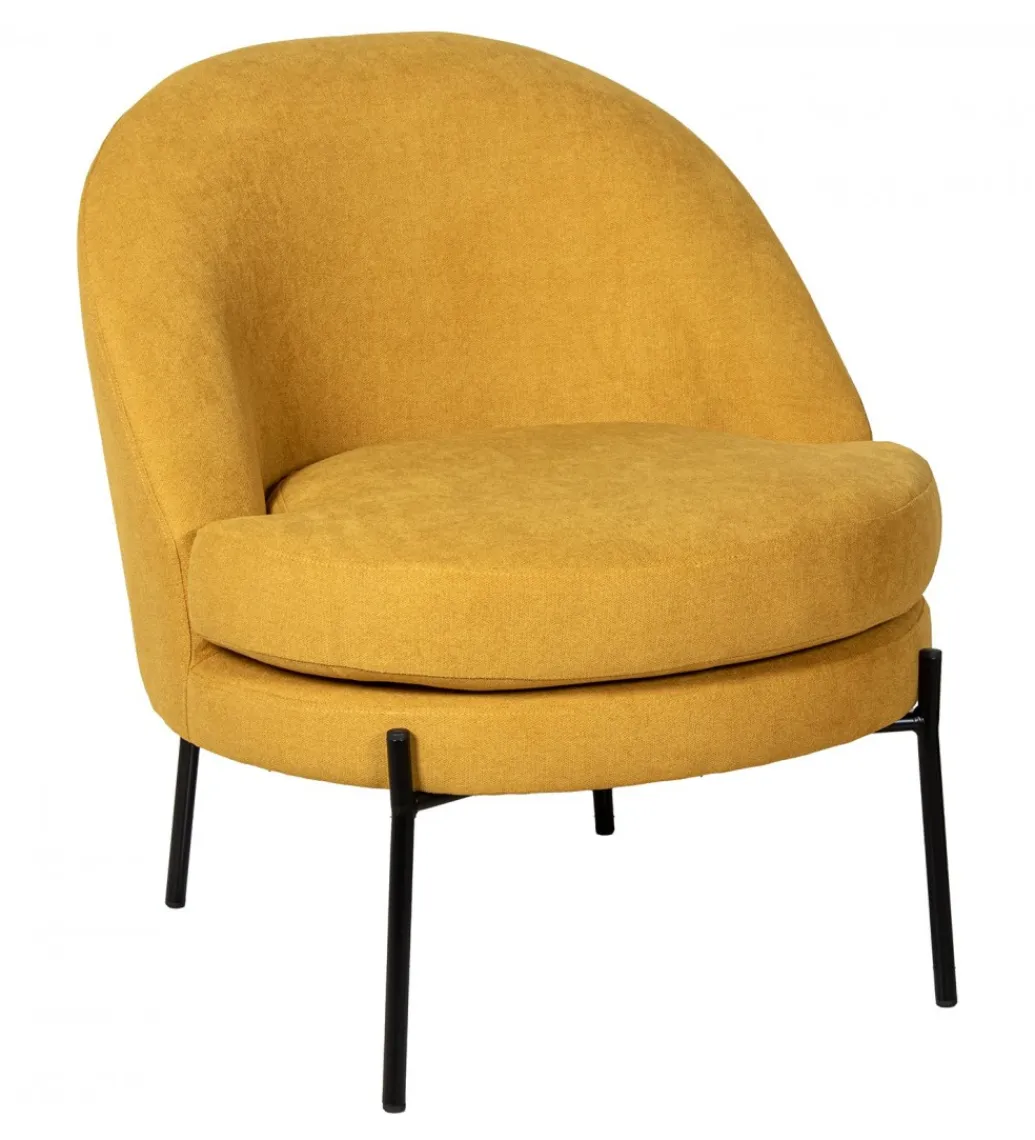 Exclusivas Fotel MESTERO 78 cm musztardowy