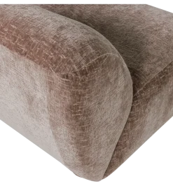 WOOOD Fotel NOMU velvet jasno brązowy