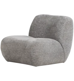 WOOOD Fotel NOMU velvet jasny niebieski