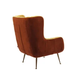 KARE Fotel NONNA 103 cm welur żółty
