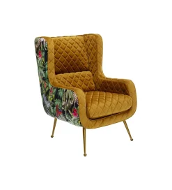KARE Fotel NONNA JUNGLE 103 cm welur