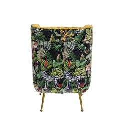 KARE Fotel NONNA JUNGLE 103 cm welur