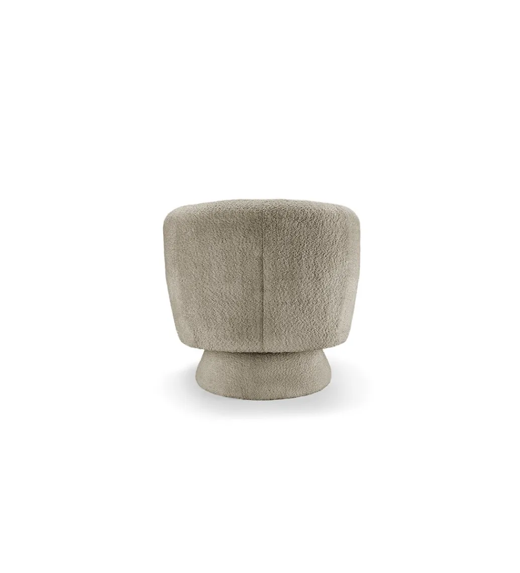 Invicta Interior Fotel obrotowy BOSSA NOVA bouclé taupe