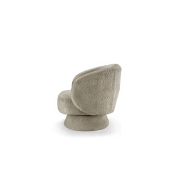 Invicta Interior Fotel obrotowy BOSSA NOVA bouclé taupe