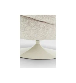 KARE Fotel obrotowy COSY 86 cm beżowy