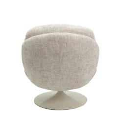 KARE Fotel obrotowy COSY 86 cm beżowy